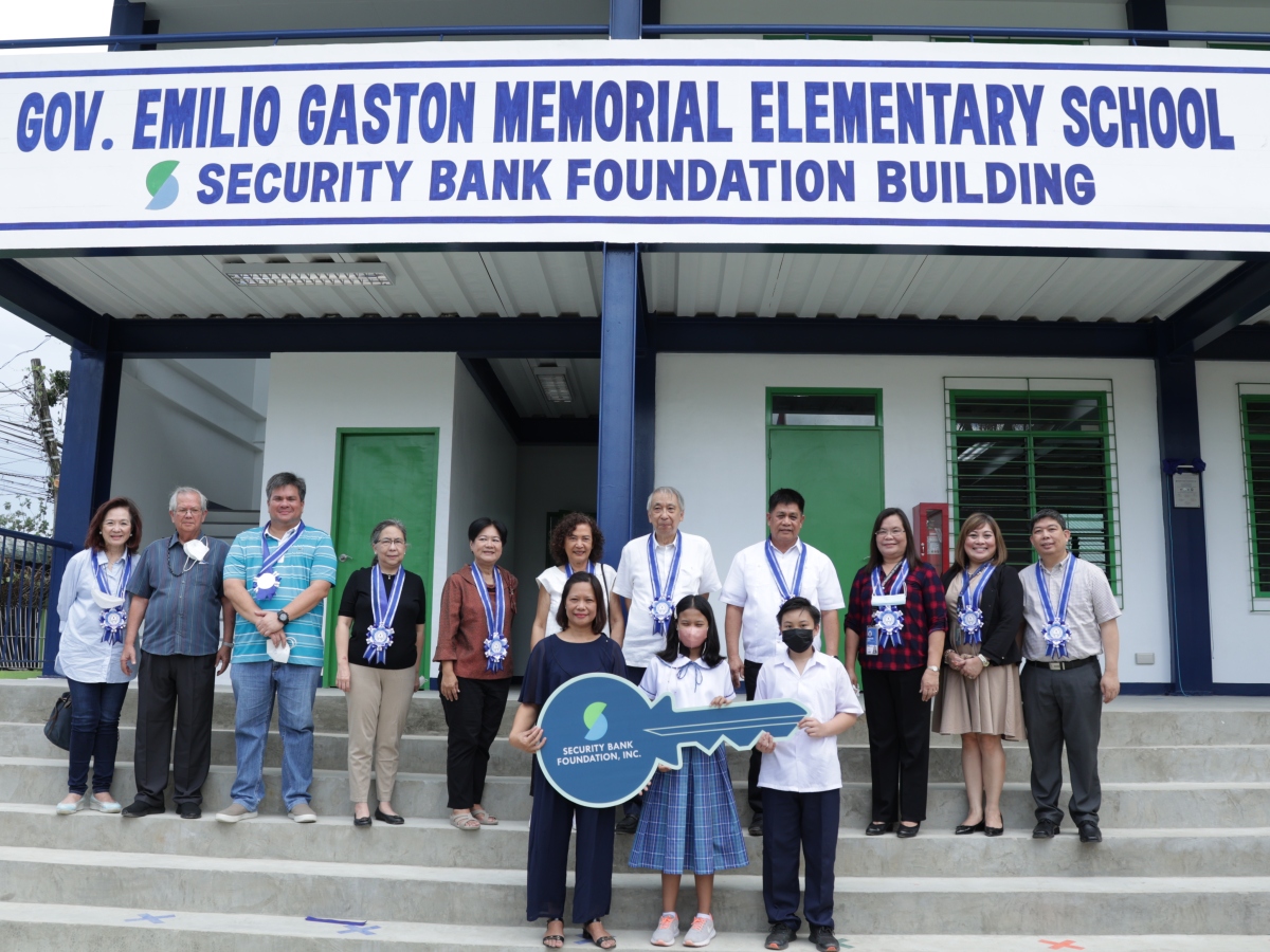 Security Bank Foundation continues to champion education with three new school buildings in Negros Occidental